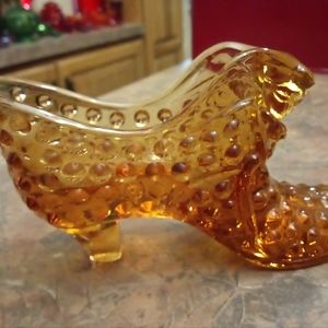 Orange Hobnob Decorative Slipper. No Cracks Or Chips